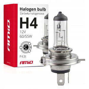 Żarówka H4 halogenowa 12V 60/55W filtr UV żarówki