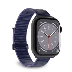 Pasek PURO Nylon Sport Apple Watch 4/5/6/7/SE/8/Ultra 44/45/49mm (Granatowy