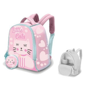 Plecak neoprenowy do żłobka LITTLE CATS Kotek 25x17x9cm KIDS