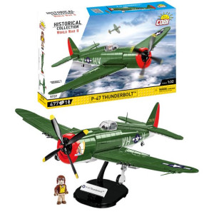 KLOCKI COBI 5737 Samolot P-47 Thunderbolt HC WW2 477 El.