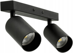 Lampa Sufitowa Kinkiet Oprawa Natynkowa 2x BLACK