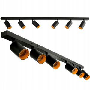 Lampa Sufitowa Listwa Szyna Lampa LED 6xGU10 GOLD