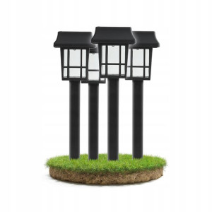4x Lampa Solarna Ogrodowa Zewnętrzna LED LATARNIA