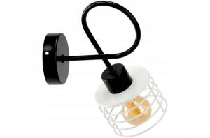 Lampa LED Sufitowa LOFT Zawijana 1xE27 SPRĘŻYNA
