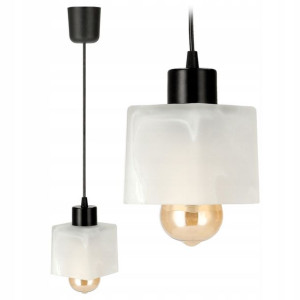 Lampa Sufitowa Wisząca Szklana 1xE27 Regulowana