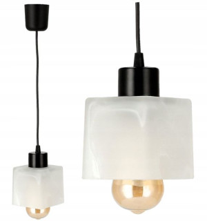 Lampa Sufitowa Wisząca Szklana 1xE27 Regulowana