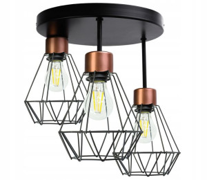 Żyrandol Lampa Led Wisząca Sufitowa Diament Duży