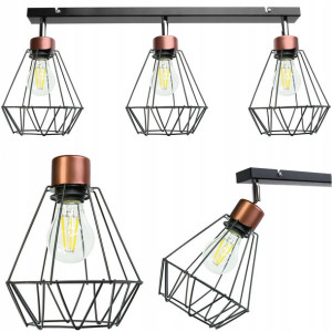 Żyrandol Lampa LED WISZĄCA SUFITOWA BELKA DIAMENT