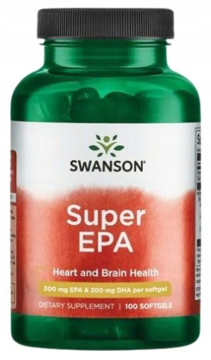 Swanson Super EPA 100k. Serce Kwasy tłuszczowe