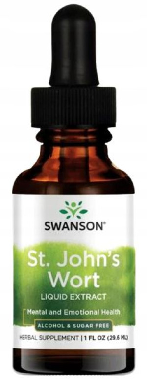 Swanson St. John's wort Krople Dziurawiec Stres