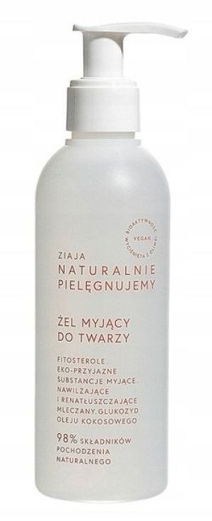ZIAJA NATURALNIE Żel myjący do twarzy, 200ml