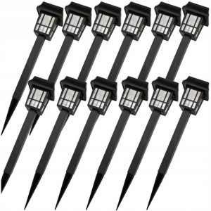 12x Lampa solarna ogrodowa LED LATARNIA OZDOBNA