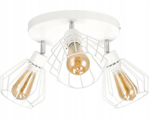Żyrandol LED Do Kuchni LAMPA LED E27 DIAMENT BIAŁY