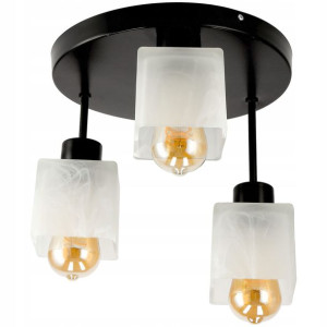 Żyrandol Lampa Wisząca Led Do Kuchni 3xe27 Szklana