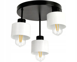 Żyrandol Lampa Led Do Kuchni 3xe27 Kubek Biały