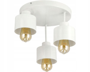 Żyrandol Lampa Led Do Kuchni 3xe27 Kubek Biały