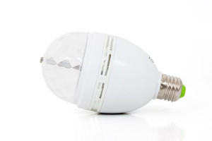 Żarówka LED E27 RGB disco kula 3W