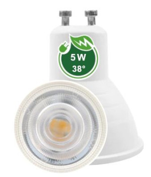 Żarówka Led GU10 5W 38 stopni WW