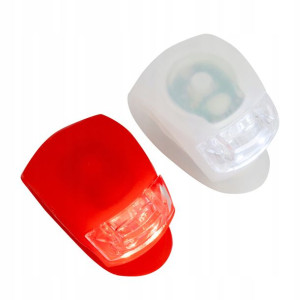 Lampy rowerowe przód i tył + baterie zestaw
