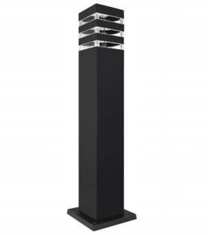 Lampa ogrodowa stojąca słupek LED E27 50cm CZARNY
