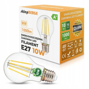 Żarówka LED E27 Filament 10W edison ozdobna retro