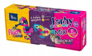 Farby Plakatowe Mix 10 Specjalnych Kolorów Tetis