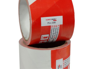 Folia OGRODZENIOWA taśma ostrzegawcza 75mm x 100mb