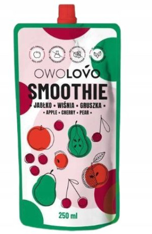 Owolovo Smoothie Jabłko Wiśnia Gruszka 250ml