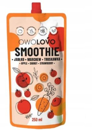 Owolovo Smoothie Jabłko Marchew Truskawka 250ml