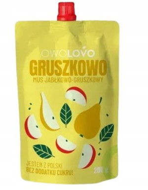 Owolovo Gruszkowo Mus Jabłkowo-gruszkowy 200g