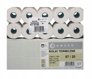 Rolka Termiczna 57 X 20 Do Terminala I Kasy