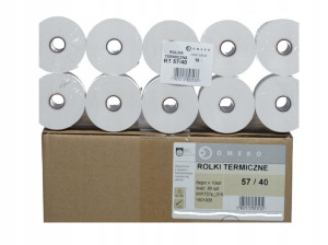 Rolka Termiczna 57 X 40 Do Kasy Fiskalnej,10sztuk