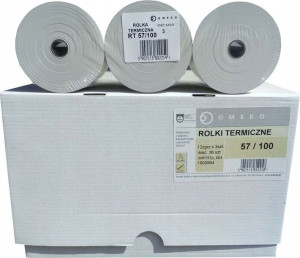 Rolki Termiczne 57 X 100 Do Kasy Fiskalnej 1karton