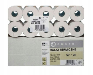 Rolki Termiczne 57 X 20 Do Terminala I Kasy 10szt.
