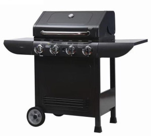 Grill GOLDAIR gazowy z czterema palnikami, termometrem i szafką na butlę