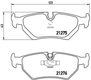 Klocki hamulcowe BREMBO P23062 21275170