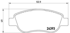 Klocki hamulcowe BREMBO P68049 98845340