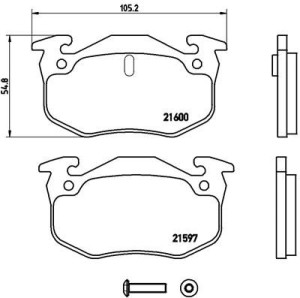 Klocki hamulcowe BREMBO P68018 20973110