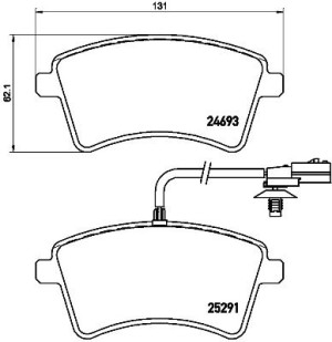 Klocki hamulcowe BREMBO P68058 410605649R