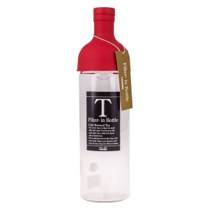 Hario butelka z filtrem Cold Brew Tea czerwona 750 ml