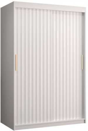 Szafa przesuwna RYFLE WAVE 1 120cm. biała + złoto