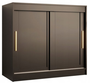 Komoda przesuwna MIRO 100cm. czarna + złoto