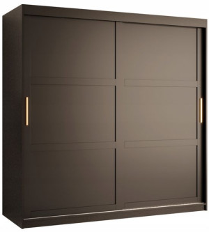 Szafa przesuwna MIRO 1 180cm. czarna + złoto