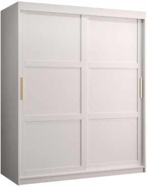 Szafa przesuwna MIRO 1 150cm. biała + złoto
