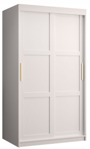 Szafa przesuwna MIRO 1 100cm. biała + złoto