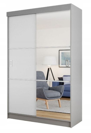 szafa przesuwna MALAGA 3 + lustro - 138cm