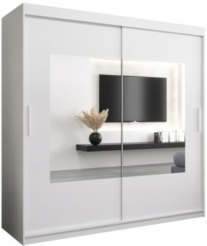szafa przesuwna BELLA 200cm garderoba, lustro