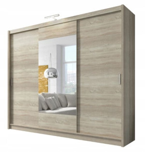 Szafa FARO 250cm garderoba, lustro
