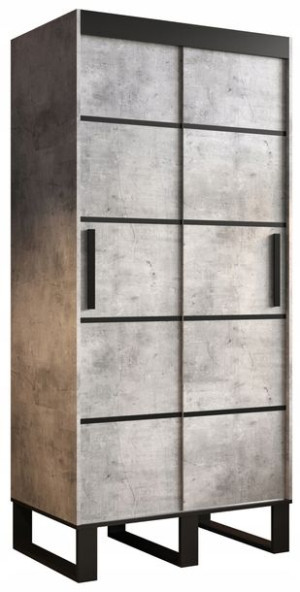 Szafa przesuwna BROWN V1-100cm,garderoba,sypialnia