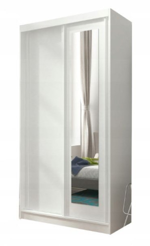 Szafa przesuwna EMMA 100cm, lustro, garderoba